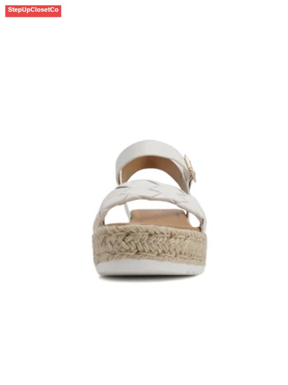 Women Open Toe Ankle Strap Platform Espadrille Wedge Sandal - Platform Heel - Picture 3 of 5